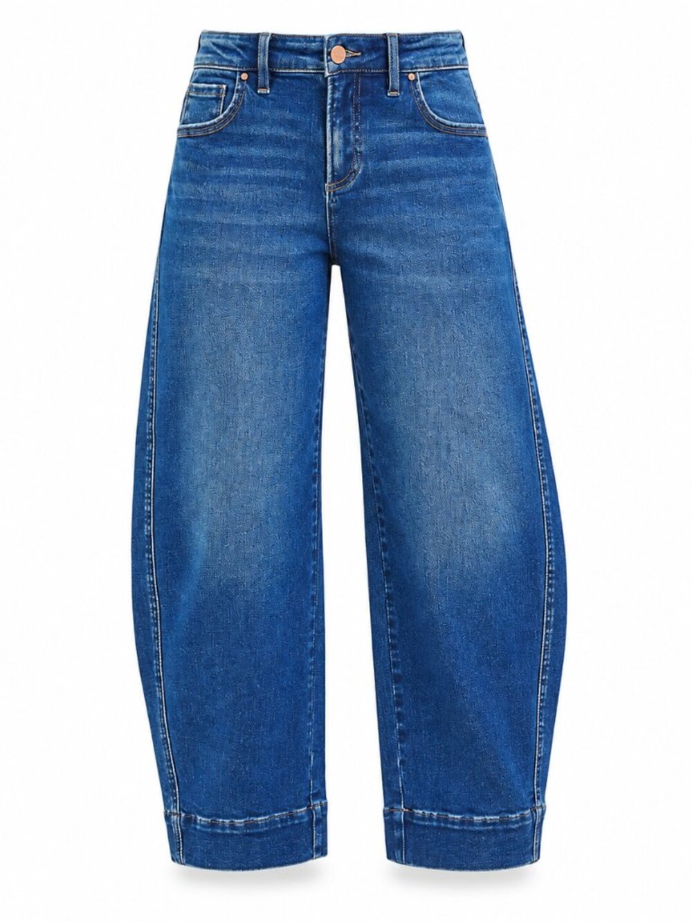 RISEN Mid Rise Cropped Barrel Jeans New | #28